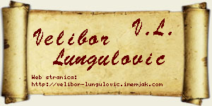 Velibor Lungulović vizit kartica